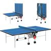 Garlando Tavolo Ping Pong C-113E Training Outdoor Blu con 4 racchette e 18 palline