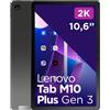 Lenovo Tab M10 Plus 128 GB 26.9 cm (10.6") Qualcomm Snapdragon 4 Wi-Fi 5 (802.11ac) Android 12 Grigio