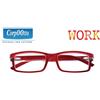 CORPOOTTO OCCHIALE DA LETTURA MODELLO WORK ROSSO +2 DIOTTRIE