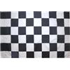 AZ FLAG BANDIERA COMMISSARIO DI PISTA A SCACCHI NERI E BIANCHI 90x60cm - BANDIERA FINE DI UNA SESSIONE 60 x 90 cm foro per asta - AZ FLAG