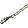 Nobby - Guinzaglio Piatto, 500 cm, 15 mm, Colore: Verde