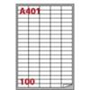 MARKIN Etichette bianche Copiatabu A401 37x14 - angoli arrotondati - 100 et./foglio - conf. 100 fogli Markin