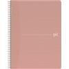 Oxford My Rec'Up - Quaderno a spirale, formato A4, a quadretti, 180 pagine, con coppe in cartone riciclato, colore: Rosa
