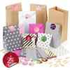 Sprinlot Calendario dell'Avvento da Riempire, 26 Sacchetti Calendario Avvento con Adesivi Numerici, Calendario dell'Avvento Fai da Te, Calendario avvento Sacchetto Regalo di Natale