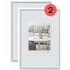 walther design cornice bianca 20 x 30 cm confezione doppia, Galeria cornice in plastica KW030HD