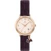 RADLEY Orologio analogico al quarzo da donna con cinturino in pelle RY21348, Melanzana, Cinturino