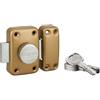 THIRARD - Serratura a Pomello Transit 2 - Cilindro Ottone 45 mm - Ø 23 mm - 4 Chiavi Piatte Reversibili - Sicurezza Porta d'Ingresso - Cassa 90 x 60 mm - Epoxy Oro