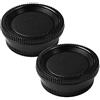 Fotover - Set di 2 copriobiettivo e copriobiettivo posteriore per tutte le fotocamere Nikon DSLR D850 D810 D750 D7200 D610 D7100 D5300 D7000 D800 D5 D7500, 2 set