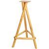 dobar 33310FSC - Supporto per mangiatoia per uccelli, in legno di pino, a tre zampe, laccato, 60 x 60 x 90 cm, colore naturale
