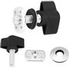 KIMISS Tj Hardtop Bulloni 8Pcs Universal Hard Top Fasteners Viti a Testa Zigrinata Dadi Bulloni per Yj Tj Jk