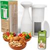 Vegan Milker Filtro Multifunzionale | Macchina per Latte Vegetale, Latte Avena, di Soia e Riso | 1L in 1 Minuto 100% Naturale con Filtro | Compatibile con Frullatore a Mano | Bianco Classico