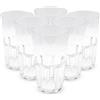 DOJA Barcelona | Bicchieri Plastica Dura | 50cl | 6 pz | Bicchiere Trasparente | 154x87x1,8mm | Bicchieri Rigidi Plastica Dura Policarbonato | Bicchieri di Plastica Dura Riutilizzabili | Acqua