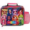 Rainbow High Borsa per il pranzo con portabottiglie laterale per ragazze, borsa termica per la scuola