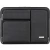 Lacdo 360° Protettiva Borsa Custodia per 15 Pollici New MacBook Air M4 A3241 2025/M3 A3114/M2 A2941 2024-2023, 15 Pollici MacBook Pro A1990 A1707, Dell XPS 15 2022-2020 Computer Bag, Nero