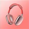 Hesupy Cuffie Bluetooth wireless P9 Pro Max con fascia in morbido cotone, suono stereo, cuffie over ear, gioco sportivo, cancellazione del rumore, supporta TF (rosso)