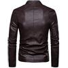 Giubbotto Pelle Uomo Biker Cerniera Vintage Invernale Giacca Militare 4  Stagioni con Colletto Impermeabile Bomber Giubbino Slim Fit Casual Classico