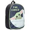 Star Wars The Mandalorian Baby Yoda The Child - Zaino per bambini, colore: nero, Nero , Taglia unica