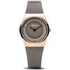 BERING Classic Collection - Orologio da polso da donna, analogico, al quarzo, con cinturino in acciaio inox e vetro zaffi