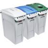 Rubbermaid Stazione di raccolta differenziata, set da 3 SLIM JIM® Rubbermaid