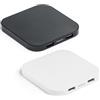 Caricabatterie induzione wireless e Hub USB 2.0 Caroline personalizzate o neutre