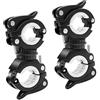 Hyxodjy 2 Pack Supporto per Torcia Supporto Universale per Torcia da Bicicletta Morsetto Della Torcia Della Bici per Morsetto di Montaggio per Portalampada a LED per Bicicletta per Manubrio Supporto (Bianca)