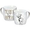 infinite by GEDA LABELS (INFKH) Tazza Peanuts Merry & Bright bianco 300 ml