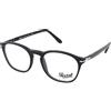 Persol PO3007V 95 | Occhiali da Vista Graduati | Prova Online | Unisex | Plastica | Quadrati | Nero | Adrialenti