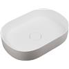 Relax design - Lavabo d'appoggio in solid surface Linfa Slim 60*42 : Colore - Grigio Pietra