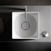 Relax design - Lavabo appoggio in solid surface Q - Circle : Colore - Grigio Vulcano