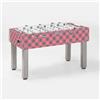 Garlando Calcio Balilla G-500 DESIGN e STYLE Tartan Deep Pink GARLANDO con aste rientranti art. G500DSRCVL