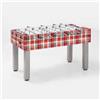 Garlando Calcio Balilla G-500 DESIGN & STYLE Tartan Warm Red GARLANDO con aste uscenti art. G500DSUCVL