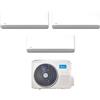 Midea Climatizzatore Condizionatore Midea Trial Split Inverter serie BREEZELESS E 12+12+12 con M3OA-27HFN8-Q R-32 Wi-Fi Integrato 12000+12000+12000