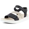 ECCO donna Flowt 2 Band Sandalo, Grigio Rosa Metallico, 39/39.5 EU