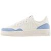 Armani Exchange Seattle, Dettagli in Pelle Scamosciata, Logo Ricamato, Scarpe da Ginnastica Donna, off White Blue off White, 38 EU