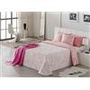 VIALMAN Copriletto trapuntato leggero Sofia 18 per letto singolo da 105 cm | Dimensioni copriletto 200 x 270 cm, colore rosa