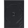 MediaRange BOX35-6 - Custodie per CD, DVD e Blu Ray da 6 posti con tasca trasparente per copertina, 22mm, Nero, confezione da 5