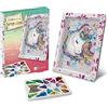Lansay - COLLECTION SEQUINS UNICORNO - Kit Mosaico con Paillettes per Bambini dai 7 Anni - Quadro Scintillante con Cornice, Spilli e Base in Polistirolo - Attività Manuale Creativa Idea Regalo DIY