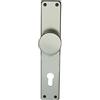 Alpertec Alluminio Alpertec Tanja - cartello pulsante anodizzato PZ pulsante maniglia porta maniglia porta guarnizioni, 72 mm, diametro 51 mm, colore argento, 40364130 K1