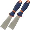 AERZETIX - C68451 - Set di 2 spatole coltelli per stucco/mastice 38mm - lama in acciaio e manico in plastica