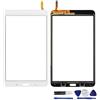 E-Soul Touch screen Digitizer - Vetro di ricambio per Samsung Galaxy Tab 4 SM-T330 T331 T332 T335 T337A 8,0 (senza LCD) con strumenti, colore: Bianco