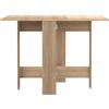 Symbiosis Papillon, Tavolo pieghevole, Rovere naturale 103/67/28x76x73,4 cm