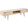 AC Design Furniture Lena Tavolo TV, Impiallacciato, con venature Bianche, B: 160 x T: 38 x H: 43 cm