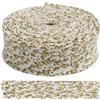 Aerzetix - C68034 - Nastro sbieco Decorativo 4.5 Metri x 20mm Motivo Fiori - in Poliestere/Cotone - Colore Principale: Marrone