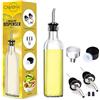 Cucina forma quadrata bottiglie di olio commestibile da 500 ml contenitore di  olio da cucina Bottiglia di vetro dispenser olio di oliva - Cina Flacone dispenser  olio di oliva, bottiglie in vetro