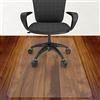Azadx Tappetino per sedia da ufficio per pavimenti in legno duro, 76 x 121 cm, tappetino per sedia piccola trasparente, facile da scivolare su pavimenti duri, tappetino per sedia in plastica sotto la