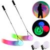 Anyingkai Poi LED,Contact Poi LED,2 PCS Poi Bolas Giocoleria,Bolas Poi,Bolas Luminose,Bolas Giocoleria Bambini,Bolas LED con Colori Arcobaleno e Effetto Stroboscopico