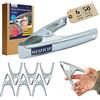 Bishop 50mm Metallo Mercato Stallo Mollette Clip Per Bloccaggi Teloni Campeggio Falegnameria Fai da Te - QTY: 6