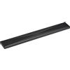 ALLES IM GRIFF Allles Abia LA - Maniglia per mobili piatta, 160 mm, larghezza 202 mm, per mobili frontali, in zinco pressofuso, nero opaco