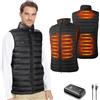 seenlast Gilet Riscaldato, Giubbotto Riscaldato Uomo con 10000mAh Batteria, Giacca Riscaldata Elettrica USB per Uomo e Donna, 3 Livelli di Temperatura, Gilet Riscaldante Impermeabile Invernale Caldo Lavabile