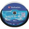 Verbatim CD-R 80MIN Datalife PLUS - Confezione da 10